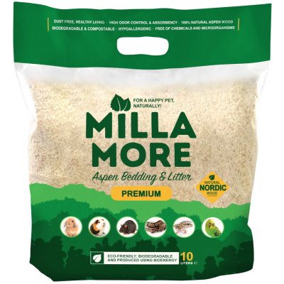 MillaMore Podestýlka hlod. štěpky osika Supersoft 10 l – Hledejceny.cz