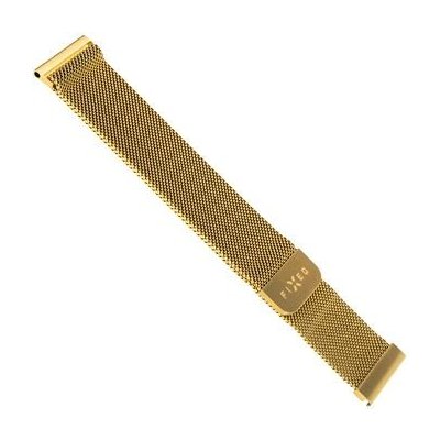 FIXED Mesh Strap for Smatwatch, Quick Release 18mm, gold FIXMEST-18MM-GD