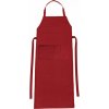 Zástěra CG Workwear Zástěra Verona s laclem a kapsou 90 x 75 cm Regency Red, CGW1146