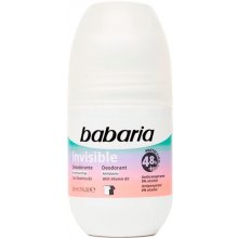 Babaria Deodorant Invisible antiperspirant roll-on proti bílým a žlutým skvrnám 50 ml