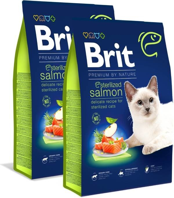 Brit Premium by Nature Cat Sterilized Salmon 2 x 8 kg
