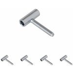 Walteco Dveřní závěs 50/10 vrchní díl M8, výška 40 mm, bílý pozink 5 ks , 80128BP1 – Zboží Mobilmania