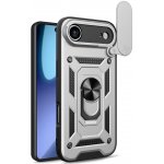 Ring odolný kryt na iPhone 17 Air - stříbrný – Zboží Mobilmania