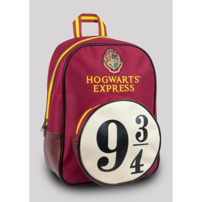 Curerůžová batoh Harry Potter: Nástupiště 9 3/4 Hogwarts Express červená polyester [91783]