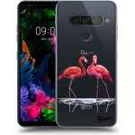 Pouzdro Picasee silikonové LG G8s ThinQ - Flamingos couple čiré – Hledejceny.cz