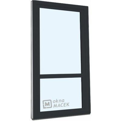 Kömmerling balkonové dveře 70 AD s příčkou OS pravé antracit/bílá 90 x 200 cm jednostranná klika + madýlko + PVC rám – Hledejceny.cz