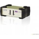 Aten CS-82U-AT 2-Port PS/2-USB KVM Switch, 2x Custom KVM Cable sets, Non-powered – Zboží Živě