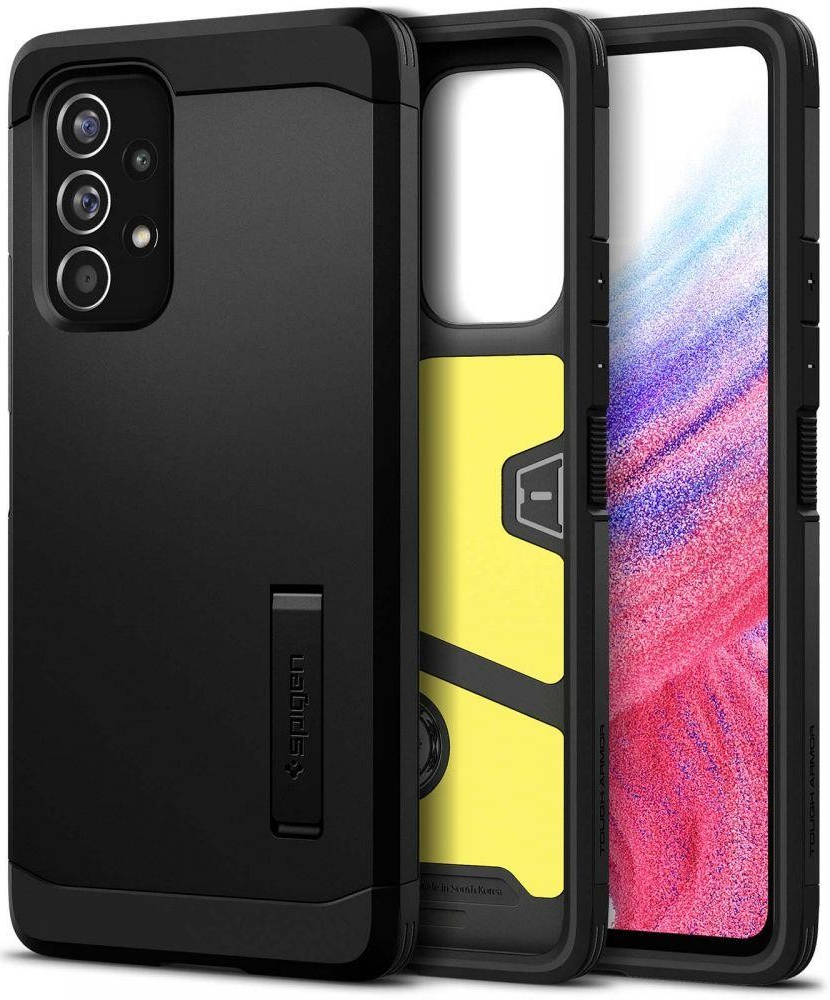 Pouzdro SPIGEN Tough Armor Samsung Galaxy A53 5G černé se stojánkem