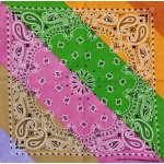 Blingstar Bandana šátek Multicolor B2392 – Zboží Dáma