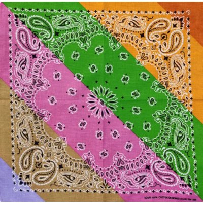 Blingstar Bandana šátek Multicolor B2392 – Zboží Dáma