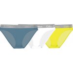 Calvin Klein 3PACK dámské kalhotky vícebarevné QD3561E283 modrá – Hledejceny.cz