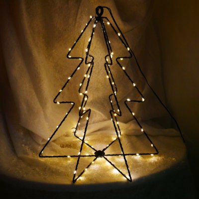 Pro-Tech shop Vánoční LED stromeček 30cm 95 LED teplá bílá na baterie 69551 – Hledejceny.cz