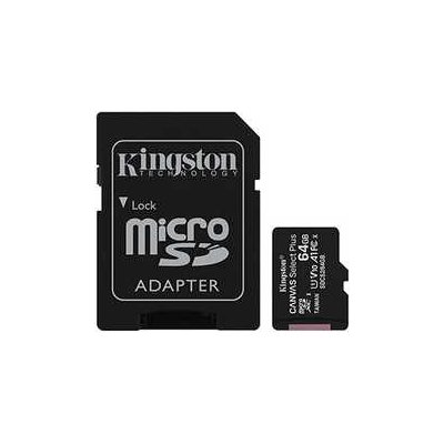 Kingston paměťová karta Canvas Select Plus, 64GB, micro SDXC, SDCS2/64GB, UHS-I U1 (Class