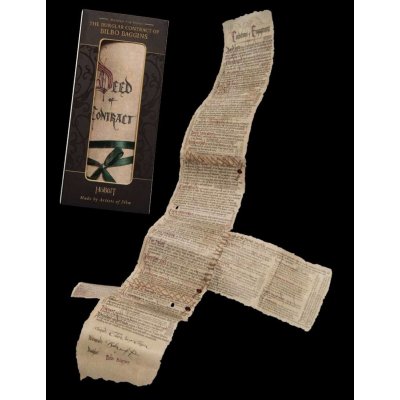 Weta The Hobbit Mini Replica The Burglar Contract of Bilbo Baggins – Zboží Mobilmania