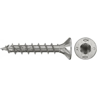 Fischer 574062 šrouby do dřevotřísky 4 mm 20 mm TX Nerezová ocel 200 ks – Hledejceny.cz