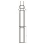 Almeva Lik střešní nástavec nastavitelný 1100mm 60/100 mm černý DPDS45-V – Zboží Dáma