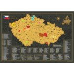Stírací mapa Česka - 68travel – Zboží Dáma