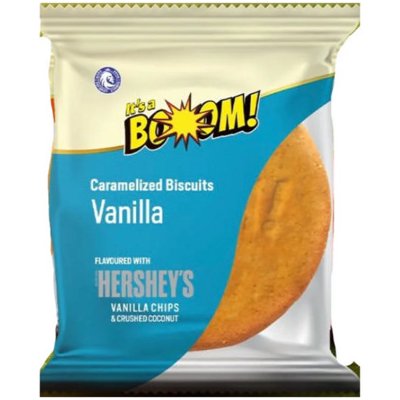 It's a Boom! x Hershey's Cookie s kousky bílé čokolády s příchutí vanilky a kokosu 22 g – Zboží Dáma