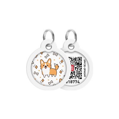 Waudog Známka QR WAUDOG 30 mm Corgi – Zboží Mobilmania