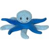 Hračka pro psa Kiwi Walker Let's Play! plovací hvězdice a plyšová chobotnice modrá 25 cm