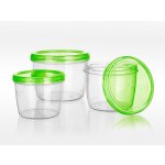 Banquet Sada plastových dóz Acassa 880 ml 1180 ml 600 ml – Zboží Dáma