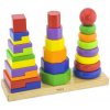 Dřevěná hračka Viga barevné pyramidy
