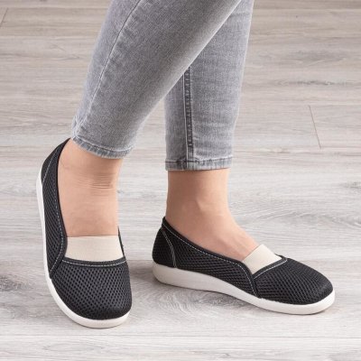 Nazouvací baleríny s pružným nártem černé – Hledejceny.cz