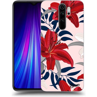 Pouzdro Picasee silikonové Xiaomi Redmi Note 8 Pro - Red Lily čiré