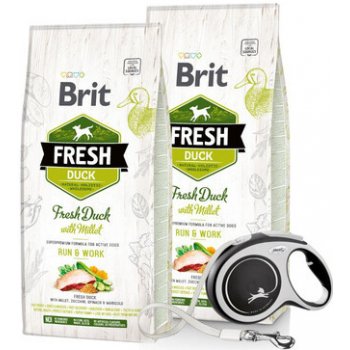 Brit Fresh Duck with Millet Active Run & Work 2 x 12 kg