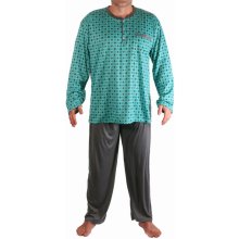 Olda BNA273 pánské pyžamo dlouhé sv.zelené