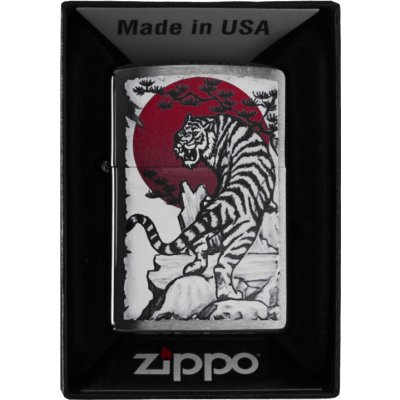 ZIPPO chrom gebürstet color cJapan Tigerc – Hledejceny.cz