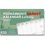 NOTIQUE Poznámkový daňový stolní s citáty 25 × 14,5 cm 2027 – Sleviste.cz