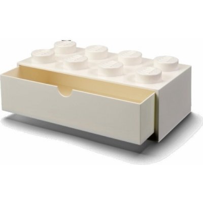 LEGO® stolní box 8 se zásuvkou 31,6 x 15,8 x 11,3 cm bílá – Zboží Dáma