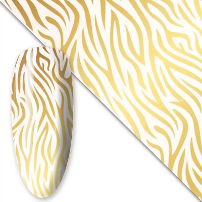 Starnails Zdobicí fólie na nehty Gold Zebra 100 cm – Hledejceny.cz
