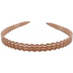 Trojitá vlnitá čelenka Barva: béžová – Hledejceny.cz