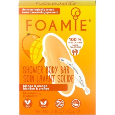 Foamie Shower Body Bar Tropic Like It's Hot Mango & Orange 80 g