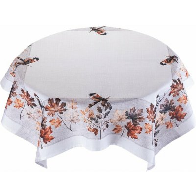 decoDoma Středový ubrus s potiskem PODZIMNÍ PTÁČCI 85x85 cm – Zboží Dáma