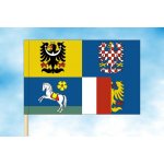LIBEA, s.r.o. Vlajka Moravskoslezského kraje Rozměr: 20×30 cm, Uchycení: Návlek na žerď – Hledejceny.cz