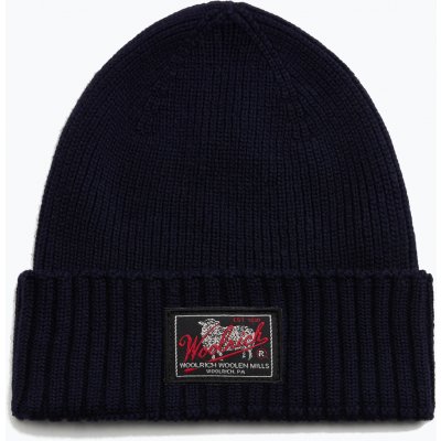 Woolrich Legacy Patch Beanie melton blue – Hledejceny.cz