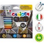 Carioca Metallic voskovky trojhranné 8 ks – Zboží Dáma