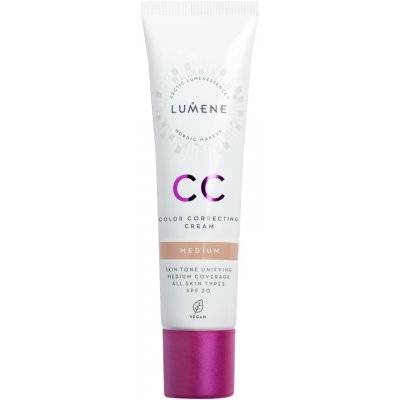 Lumene Nordic Makeup Color Correcting CC krém pro jednotný tón pleti SPF20 Medium 30 ml – Hledejceny.cz