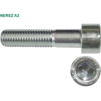 Imbus šroub DIN 912 M 8x 40 NEREZ A2 – Hledejceny.cz