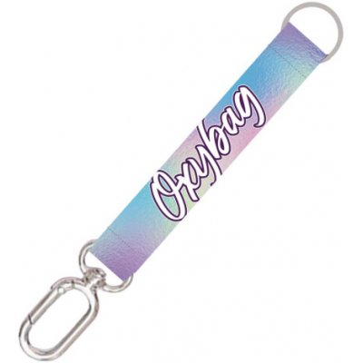 Šňůrka na krk Oxybag krátká s karabinou Holographic – Sleviste.cz