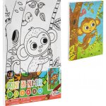 GRAFIX Malování podle čísel pro děti Opička – Sleviste.cz