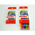KOH-I-NOOR Pastelky sada 3718/24 akvarelové RYBY - 24 barev – Zbozi.Blesk.cz