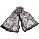 Prima-obchod Letní šátek / šála 21 šedá nejsvětlejší květy – Zboží Mobilmania