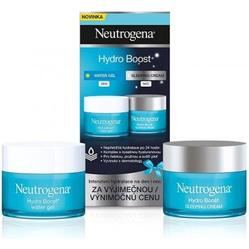 Neutrogena Hydro Boost hydratační pleťový gel 50 ml + noční krém s hydratačním účinkem 50 ml dárková sada