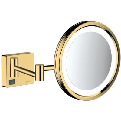Hansgrohe Kosmetické zrcátko Hansgrohe AddStoris sklopné leštěný vzhled zlata 41790990 41790990 – Sleviste.cz