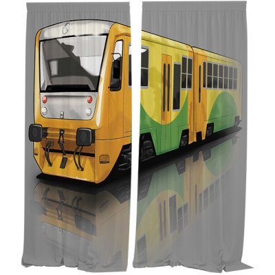 IMPAR Závěsy Regionální vlak (Rozměr : 140x250, Materiál: Interlock) – Hledejceny.cz