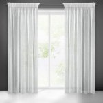 EUROFIRANY ZÁCLONA NA PÁSCE MONIC 140X270 CM BÍLÁ – Hledejceny.cz